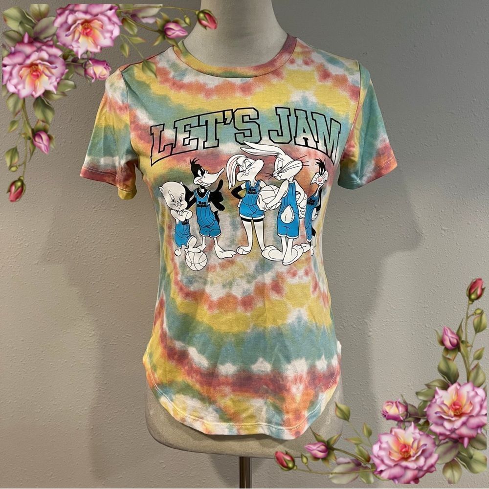 Space Jam Tie-Dye Looney Tunes short sleeve‎ T-Shirt size small